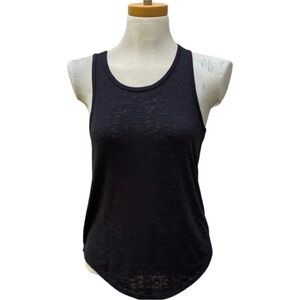 Athleta Charcoal Gray Racerback Open Keyhole Workout Tank Top Athletic Wear XS